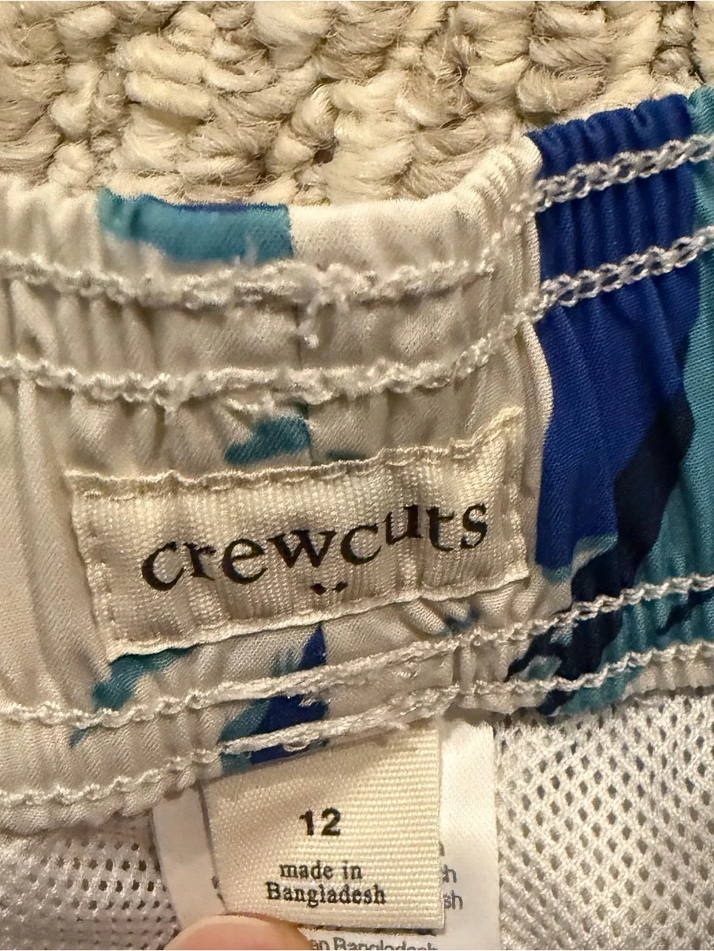 Crewcuts Sailboat Patterned Swim Shorts Boys Sz 12